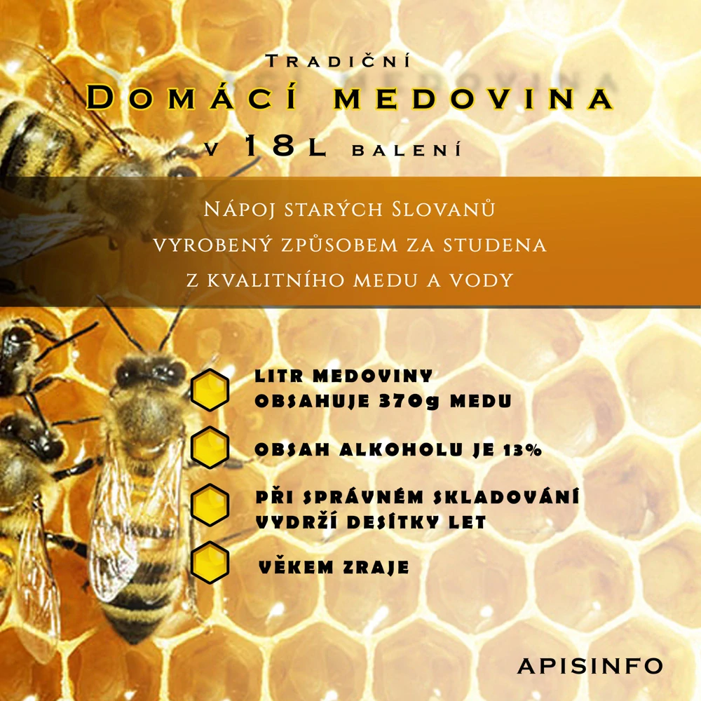 Tradiční medovina 18 litrů